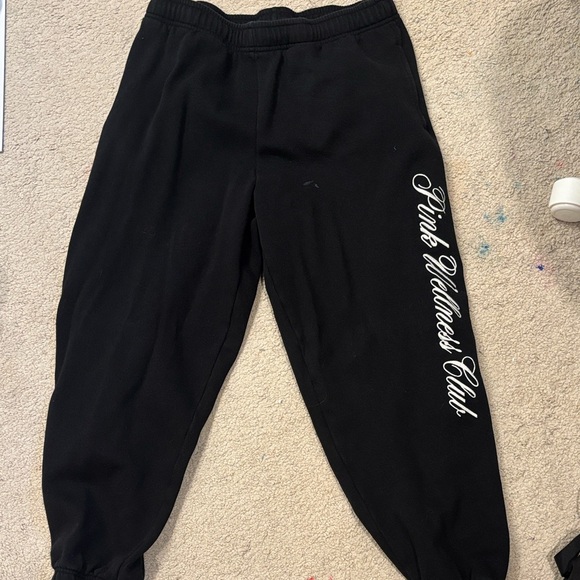 PINK Victoria's Secret Pants - Pink Wellness Club Black Sweatpants